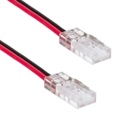 Conector doble para tira LED SMD/COB 1color 8mm (2pines) IP20 blanco