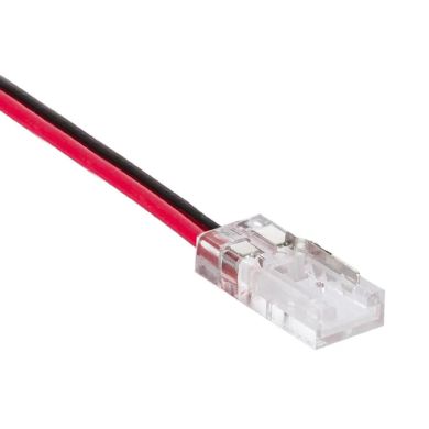 Conector con cable para Tira LED SMD/COB 1color 8mm (2pins) 12/24V IP20 transparente