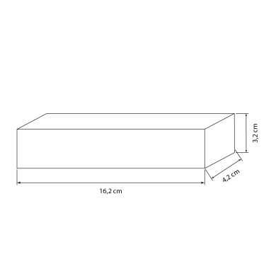 Transformador de tensão constante  MEANWELL AC/DC 24Vdc 60W IP67 16,2x4,2x3,2cm