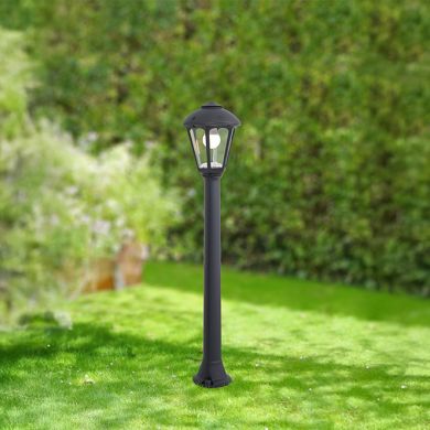 Pillar GIAMPY 1xE27 IP55 L.21xW.21xH.99,5cm black resin