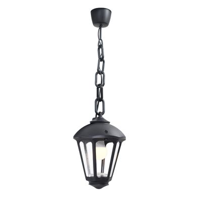 Colgante GIAMPY 1xE27 IP55 L.21xAn.21xAl.75cm resina negra