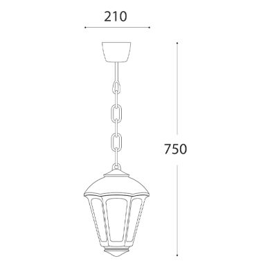 Colgante GIAMPY 1xE27 IP55 L.21xAn.21xAl.75cm resina negra