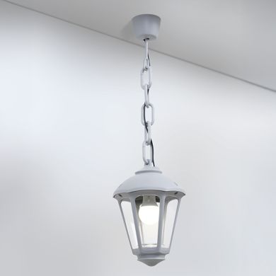 Colgante GIAMPY 1xE27 IP55 L.21xAn.21xAl.75cm resina negra