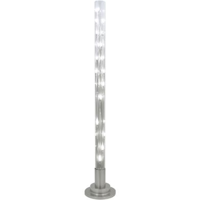 Floor Lamp MÁRCIA 24xG4 12V H.151xD.26cm Metal+Glass Transparent/Satin Nickel