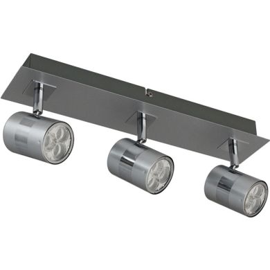 Wall Lamp XAVIER 3x9W LED L.39xW.8xH.13cm Satin Nickel/Chrome