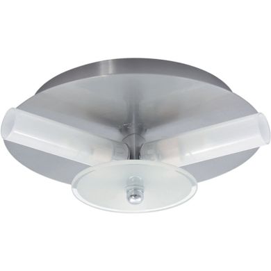 Plafond DINA redondo pequeno 3xG9 Alt.8xD.21cm Níquel