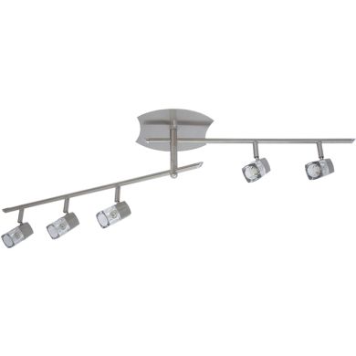 Plafond AFONSO 5xG9 C.102xL.20xAlt.22cm níquel