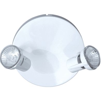 Plafond DANIEL 2xGU10 Alt.12xD.17cm Branco
