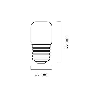 Lâmpada E27 (grosso) Mini SKYSMD LED 3W 4000K 240lm 180°