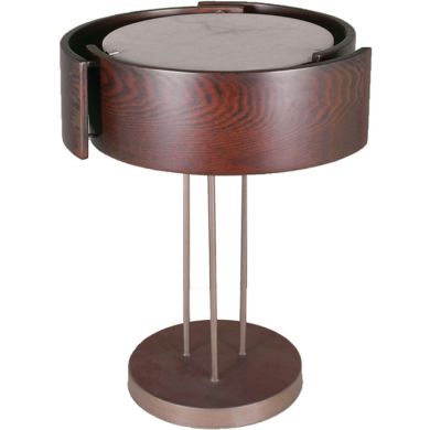 Candeeiro de mesa SIMON 3xE27 Alt.49xD.38cm Wengue