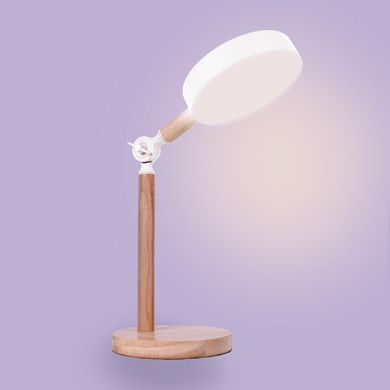 Candeeiro de mesa LUPPA 2X12W LED 3000-4000-6500K 1800lm Alt.48,5cmxD.15cm branco/madeira