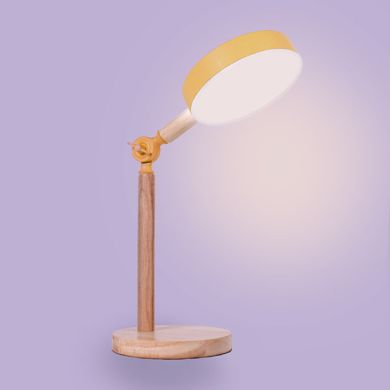 Candeeiro de mesa LUPPA 2X12W LED 3000-4000-6500K 1800lm Alt.48,5cmxD.15cm amarelo/madeira