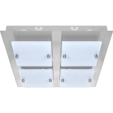 Plafond LARGO square 4xG9 L.27xW.27xH.6cm Satin Nickel