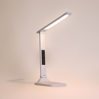 Table lamp TIMES 5W LED 3000-4000-6500K , white, with luminous display