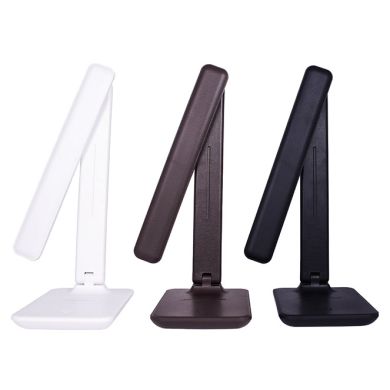 Flexo serie MOBIL 5W LED 3000-4000-6500K, con base de carga para movil en negro.