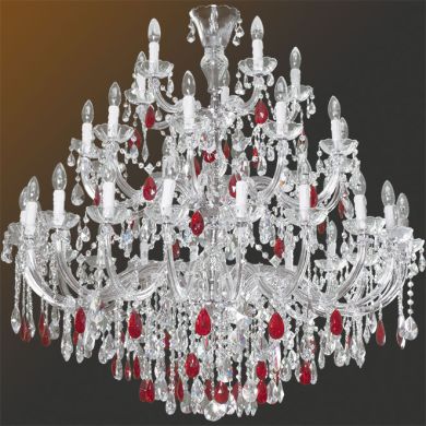 Lámpara de techo M.TERESA 35xE14 cromo