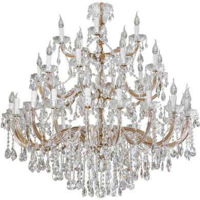 Ceiling lamp M.TERESA 35xE14 spray painted gold