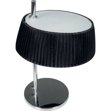 Table Lamp ASTRID 1xE14 L.25xW.25xH.35cm Black/Chrome