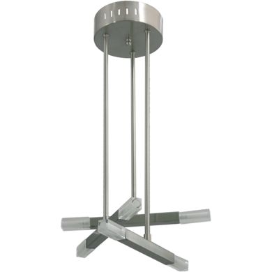 Candeeiro de tecto DORA redondo 6xG4 12V Alt.53xD.30cm Níquel