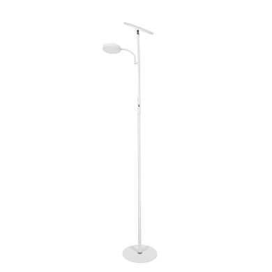 Floor Lamp LAGOS with reading arm 15+10W LED 4000K 1140+750lm H.174xD.24cm white