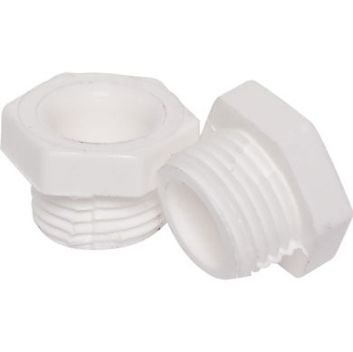 Tubo Pasacable s con cabeza hexagonal y rosca M10x1 de 5, 5 mm, en resina termoplástica blanca