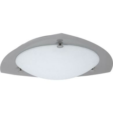 Plafond CURITIBA triagular 2xE27 Alt.7xD.38cm níquel