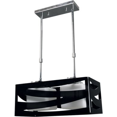 Ceiling Lamp CEPHEUS 2xE27 L.43xW.22xH.Reg.cm Acrylic Black