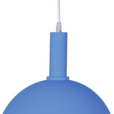 Pendant light HAGEN D.30cm 1xE27 in blue metal