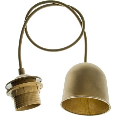 Armação para suspensão PN 1xE27 Alt.Reg.xD.7cm dourado (023106)