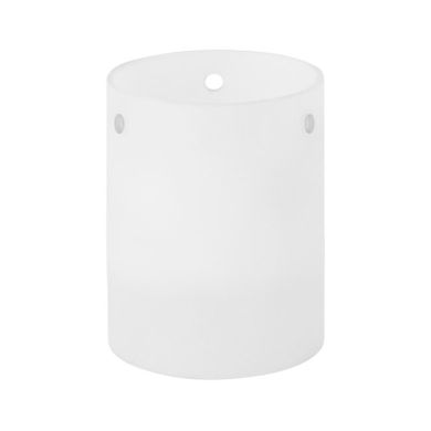 Tulip ARUSKA rounded shape made of frosted glass, with 3 lateral holes D.6xH.8cm