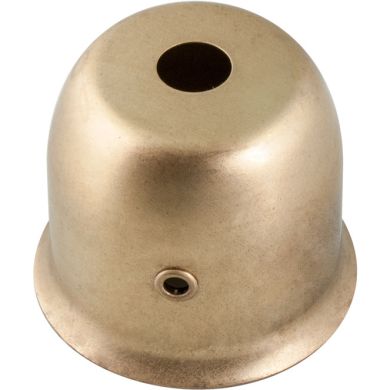 1/2 stamped glass for E27 lamp holder  Alt4,2xD4,7cm with side hole wire switch, raw brass
