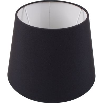 Lampshade BRITANICO round & conic with fitting E27 H.15xD.20,5cm Black