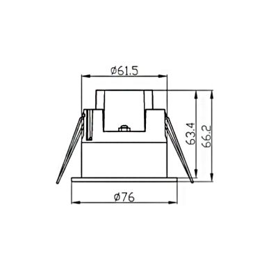 Real Presence Microwave Motion Sensor white IP65, detection angle 360º, in PC with UV protection