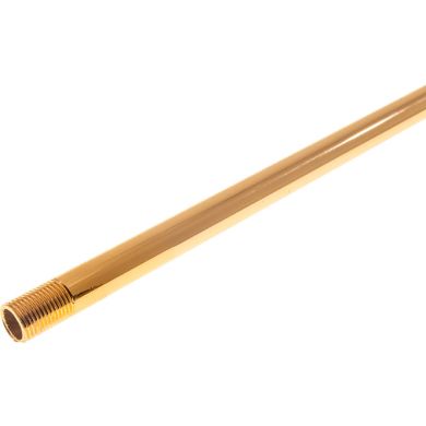 Tubo rígido com pontas roscadas C.40cm M10x1, em ferro dourado