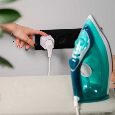 Shelly Plug M Gen3 Branco 4 unid. — Tomada Inteligente Wi-Fi 16A 2500W com Medição