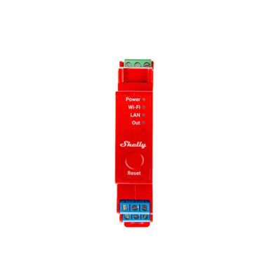 Shelly Pro 1PM — Relé 1 canal para calha DIN 16A com Medição, Wi-Fi + Bluetooth + LAN