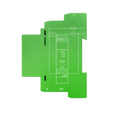 Shelly Pro Dimmer 1PM — Regulador para calha DIN, 200W  com Medição Consumo