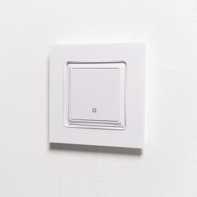 Shelly Wall Switch 1 Botão Branco — Corpo de Interruptor para Módulos Shelly Gen3