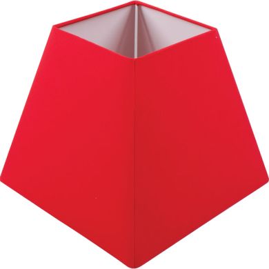 Lampshade IRLANDES square prism small with fitting E27 L.17xW.17xH.14cm Red