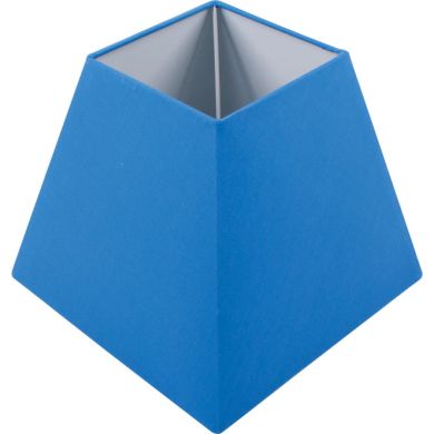 Lampshade IRLANDES square prism large with fitting E27 L.22xW.22xH.18,5cm Blue