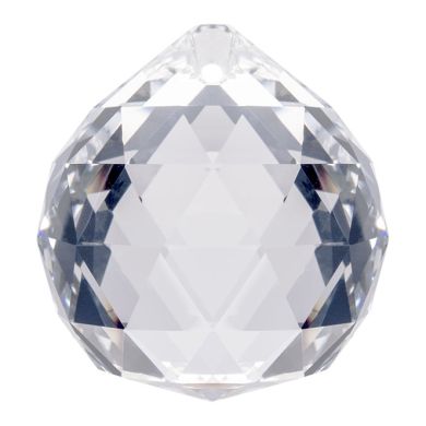 Crystal end stone D.3cm transparent (Box)