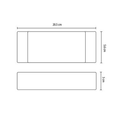 Transformador de tensión constante AC/DC 24Vdc 200W 20,5x5,6x3cm, en metal