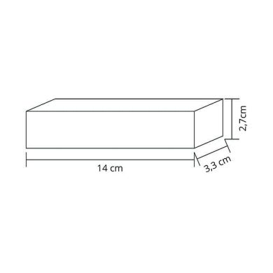 Transformador de tensión constante AC/DC 24Vdc 36W 14x3,3x2,7cm, en metal