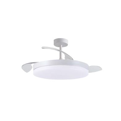 Ventoinha de tecto APOLO MINI branca, 3 palas retráteis, 96W LED 3000|4000|6000K, Alt.30/35xD.91/40c