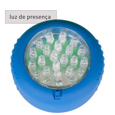 Luz de Presencia FEBE base magn. con gancho 1x1,5W LED An.7Al.3xD.7cm Azul