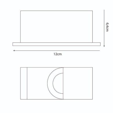 Foco de encastrar PROMETHEUS rectangular 1xGX5.3 C.12xL.9xAlt.0,3cm Níquel