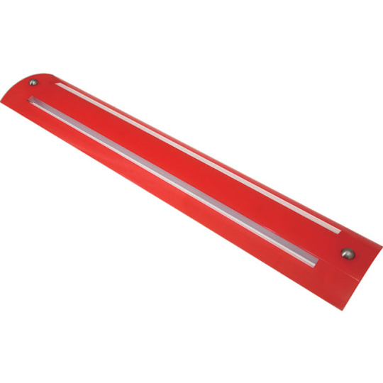 Plafond RUBI rectangular 2x24W G5 T5 C.66xL.17,5xAlt.5cm Vermelho