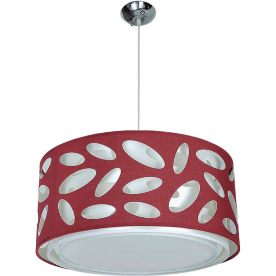 Pendant Light FRISIA 3xE27 H.Reg.xD.55cm Aubergine/White