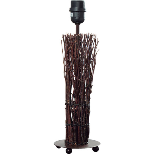 Base for Table Lamp VILAMOURA 1xE27 H.40xD.12,5cm Brown/Black