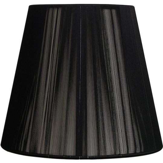 Lampshade INDIRA round & conic in threads with fitting E27 H.14xD.25cm Black